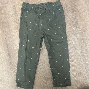 OshKosh B'gosh Green Floral Kids Pants